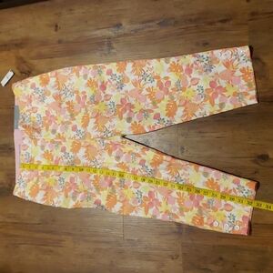 Talbots perfect crop floral capri pants NEW pastels